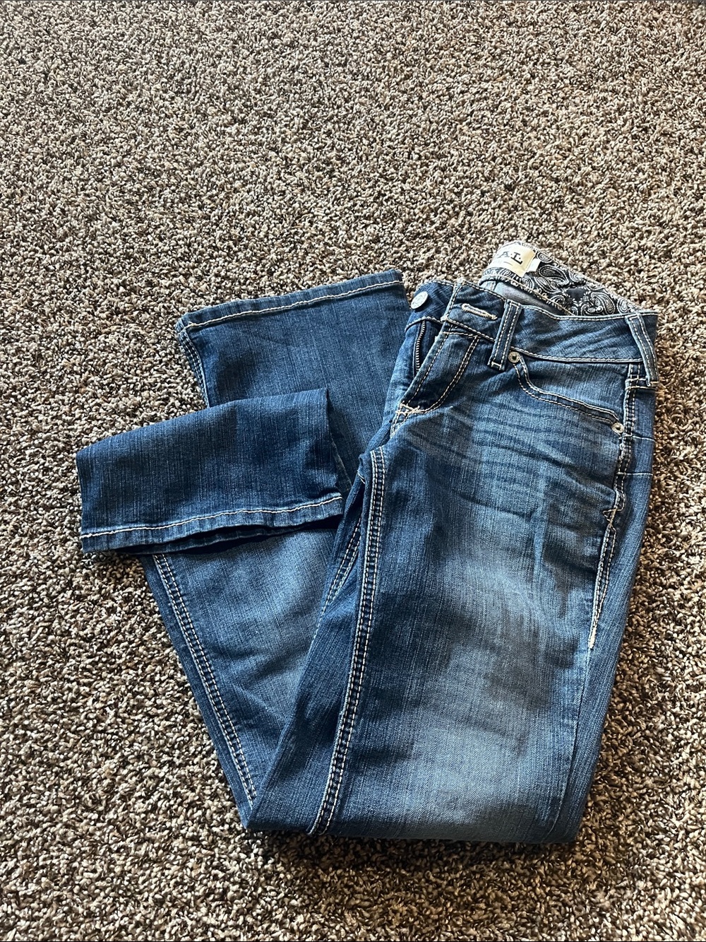 Ariat Women’s Boot Cut Denim Jeans in Medium Blue Wash